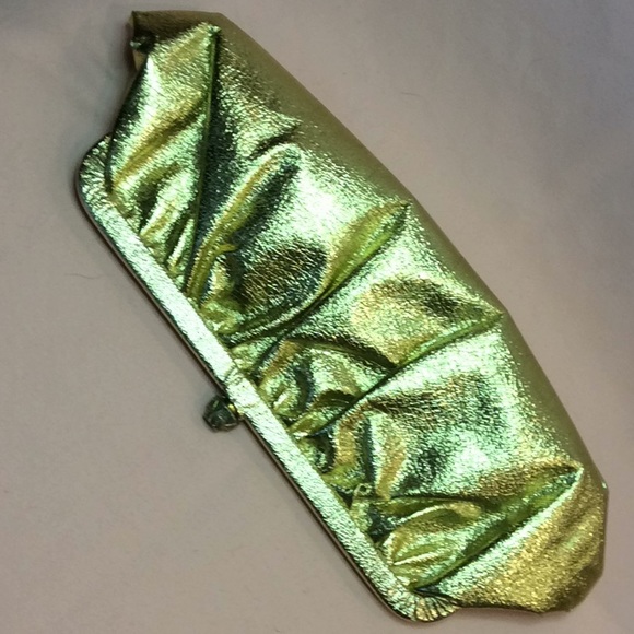 FINAL SALE PRICE Evening Bag Lot - Gold Clutch & Black Velvet Bag - Picture 3 of 7